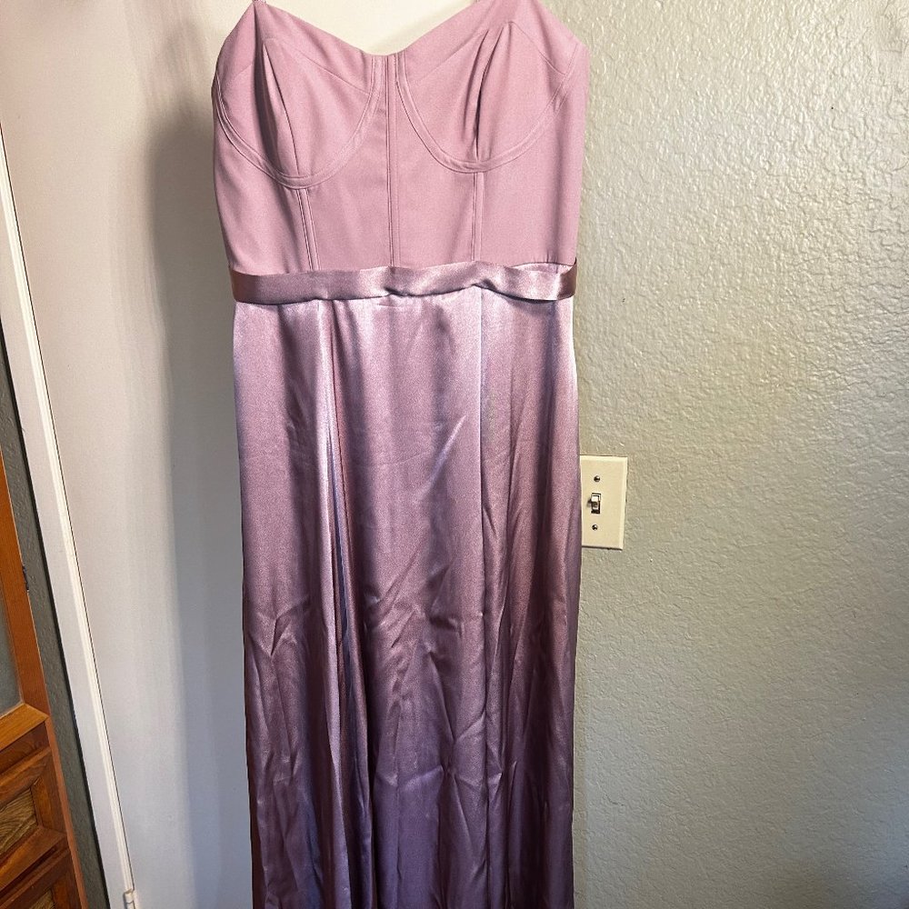 EUC Large Size 12 Formal Pink/Purple/Mauve Maxi Dress